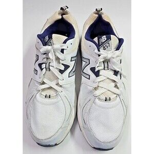 New Balance 857 Mens Shoes 17 D White Navy Running MX857WN2 Sneakers Pre-Loved